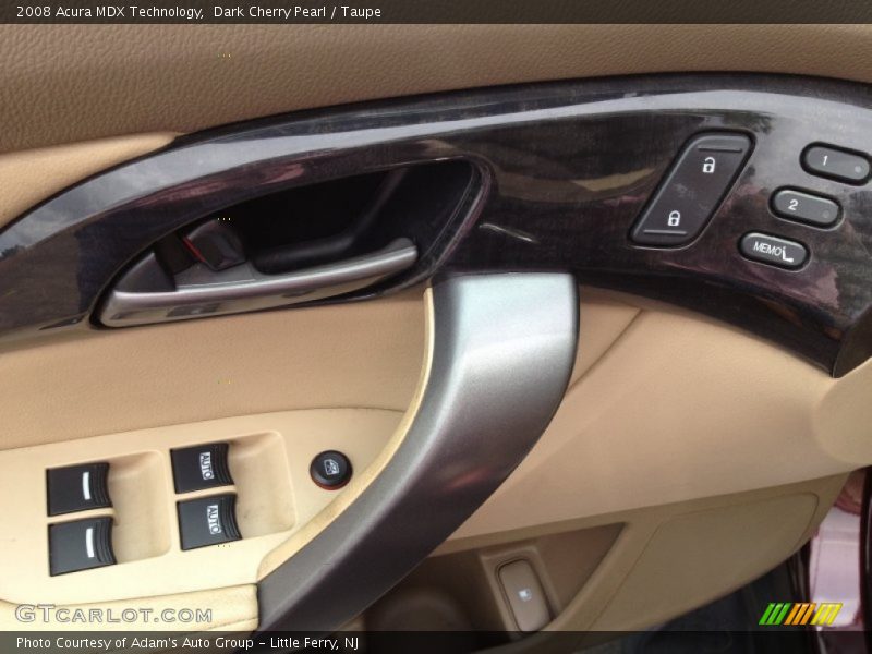 Dark Cherry Pearl / Taupe 2008 Acura MDX Technology
