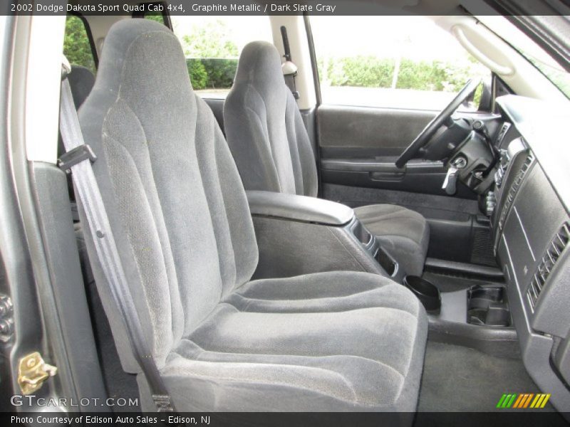 Graphite Metallic / Dark Slate Gray 2002 Dodge Dakota Sport Quad Cab 4x4