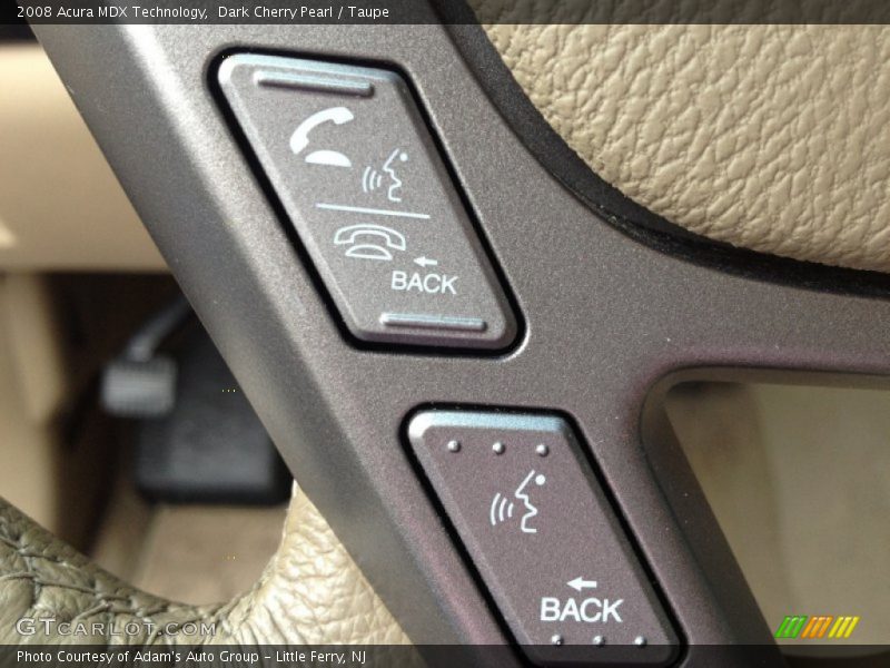 Dark Cherry Pearl / Taupe 2008 Acura MDX Technology