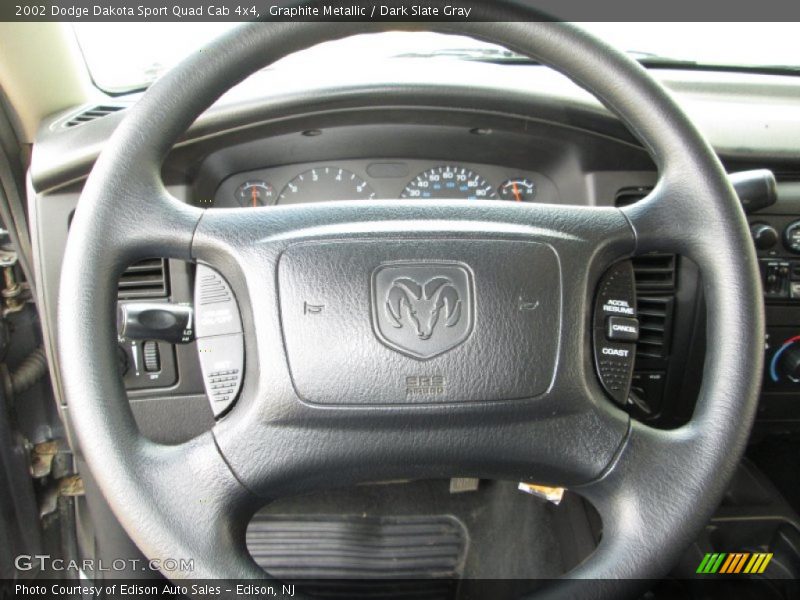 Graphite Metallic / Dark Slate Gray 2002 Dodge Dakota Sport Quad Cab 4x4