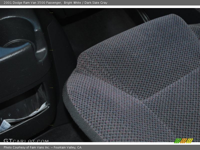 Bright White / Dark Slate Gray 2001 Dodge Ram Van 3500 Passenger