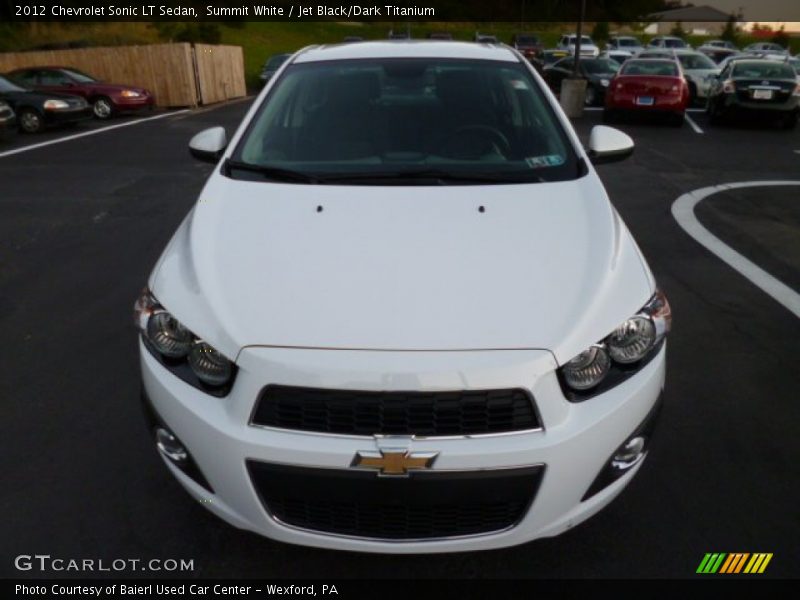 Summit White / Jet Black/Dark Titanium 2012 Chevrolet Sonic LT Sedan