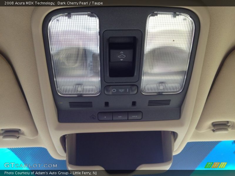 Dark Cherry Pearl / Taupe 2008 Acura MDX Technology