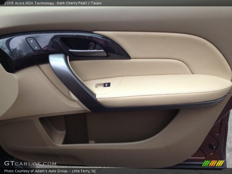 Dark Cherry Pearl / Taupe 2008 Acura MDX Technology