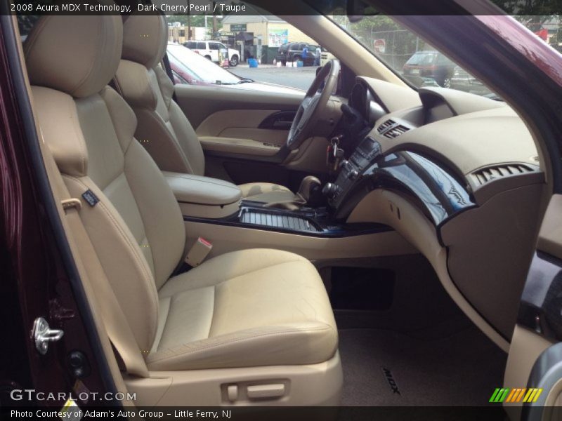 Dark Cherry Pearl / Taupe 2008 Acura MDX Technology