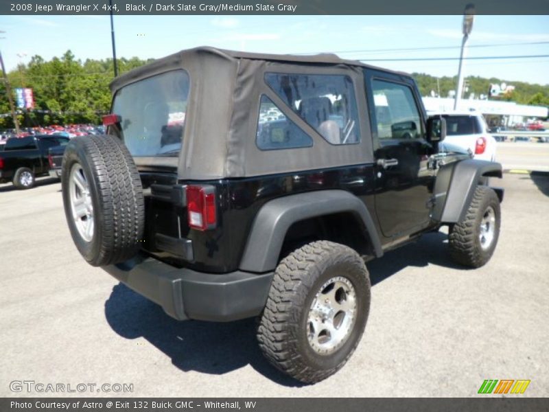 Black / Dark Slate Gray/Medium Slate Gray 2008 Jeep Wrangler X 4x4