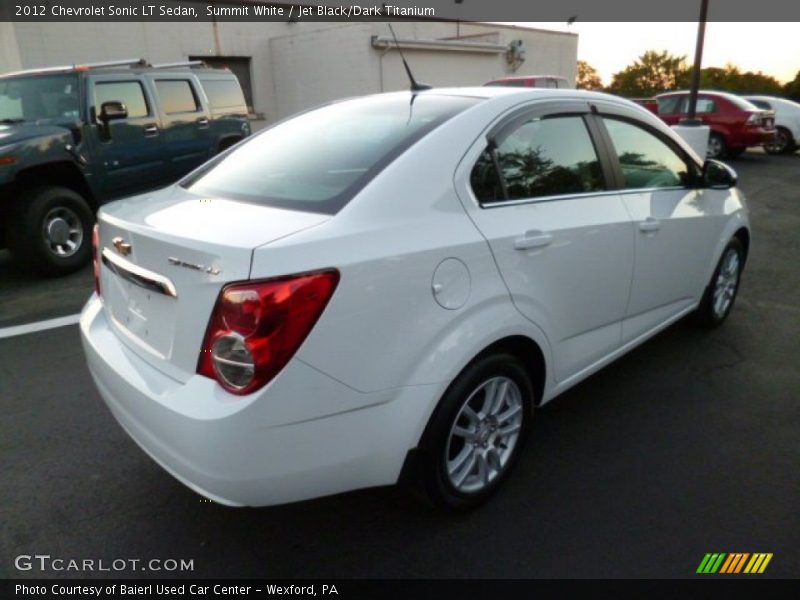 Summit White / Jet Black/Dark Titanium 2012 Chevrolet Sonic LT Sedan