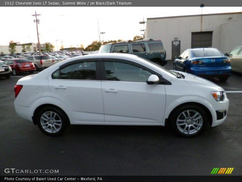 Summit White / Jet Black/Dark Titanium 2012 Chevrolet Sonic LT Sedan