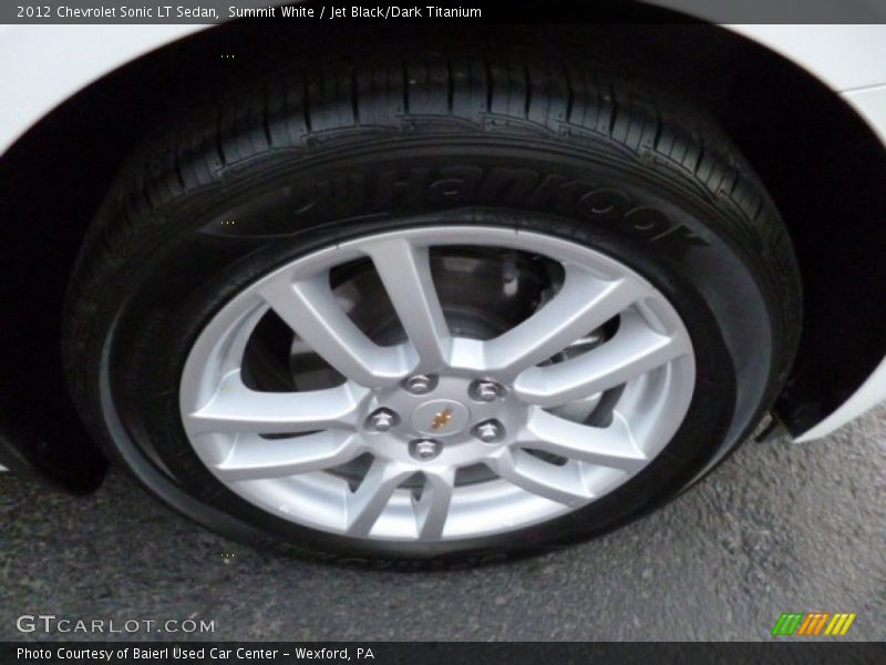 Summit White / Jet Black/Dark Titanium 2012 Chevrolet Sonic LT Sedan