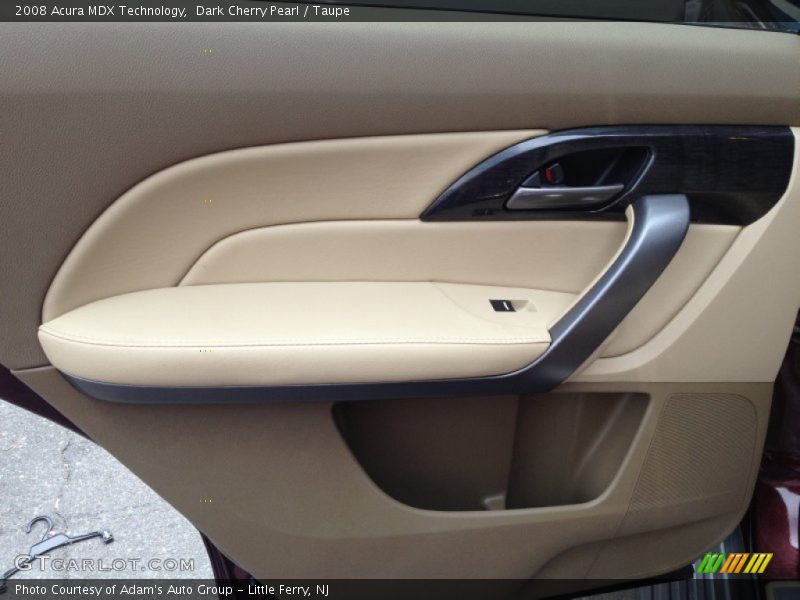 Dark Cherry Pearl / Taupe 2008 Acura MDX Technology
