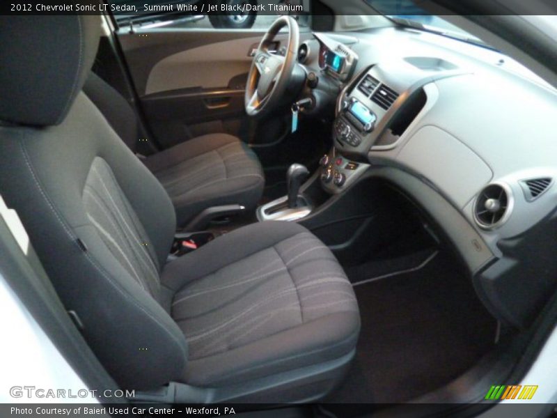 Summit White / Jet Black/Dark Titanium 2012 Chevrolet Sonic LT Sedan