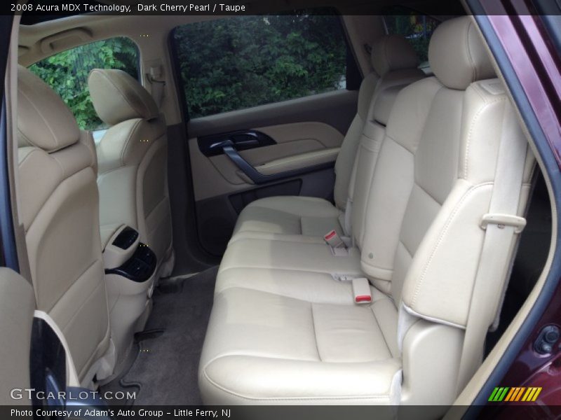 Dark Cherry Pearl / Taupe 2008 Acura MDX Technology