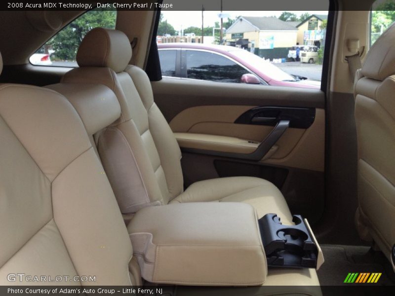 Dark Cherry Pearl / Taupe 2008 Acura MDX Technology