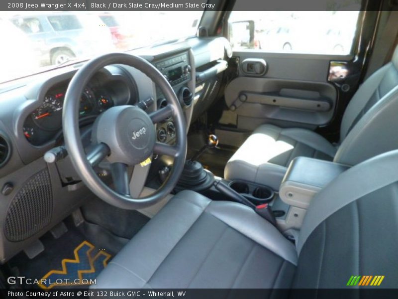Black / Dark Slate Gray/Medium Slate Gray 2008 Jeep Wrangler X 4x4