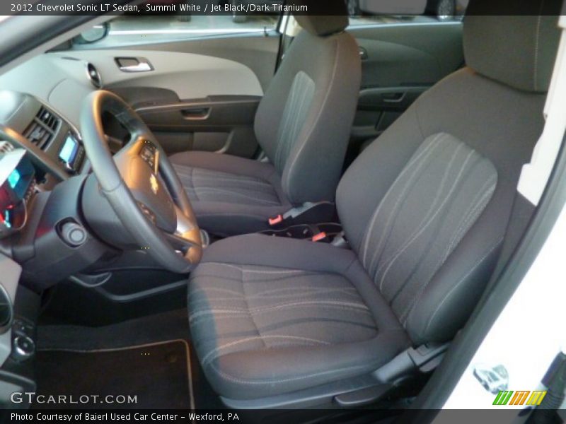 Summit White / Jet Black/Dark Titanium 2012 Chevrolet Sonic LT Sedan