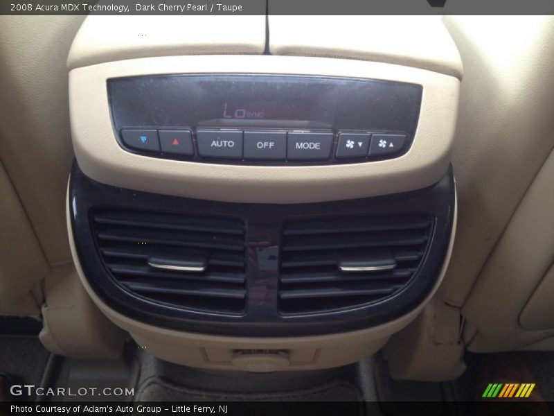 Dark Cherry Pearl / Taupe 2008 Acura MDX Technology