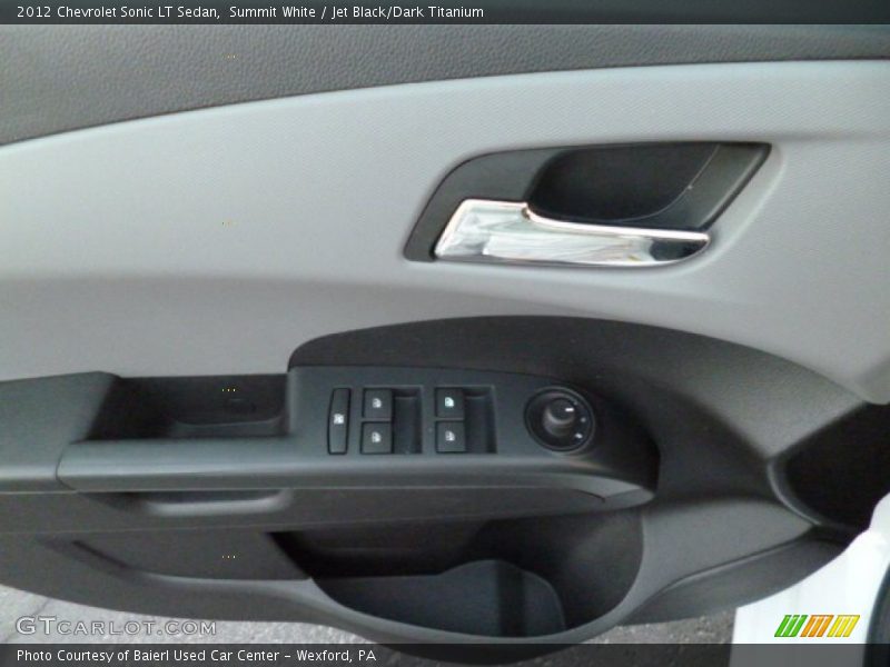 Summit White / Jet Black/Dark Titanium 2012 Chevrolet Sonic LT Sedan