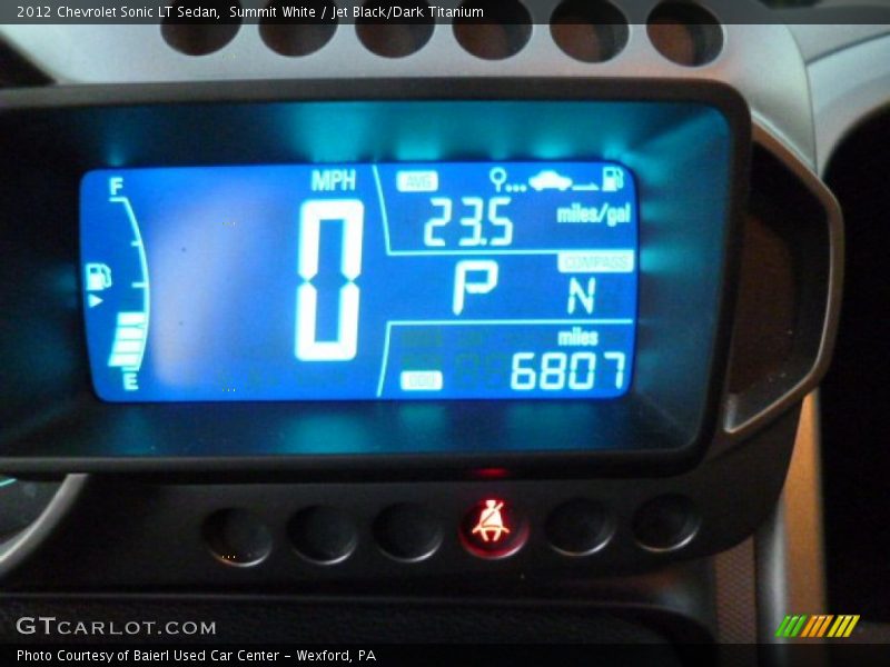 Summit White / Jet Black/Dark Titanium 2012 Chevrolet Sonic LT Sedan