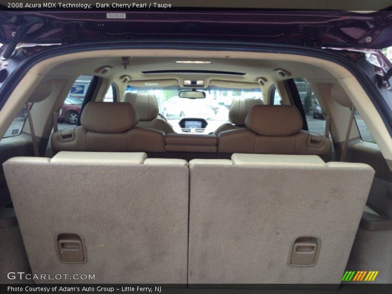 Dark Cherry Pearl / Taupe 2008 Acura MDX Technology