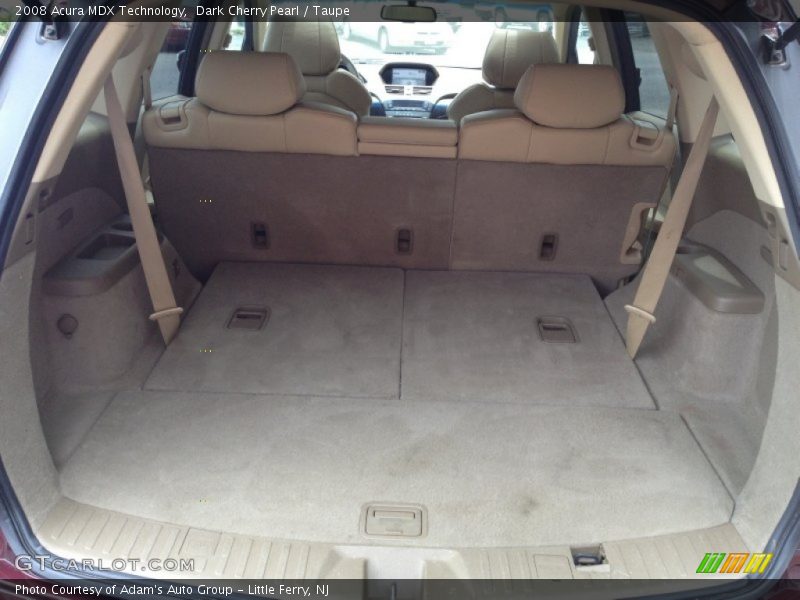 Dark Cherry Pearl / Taupe 2008 Acura MDX Technology