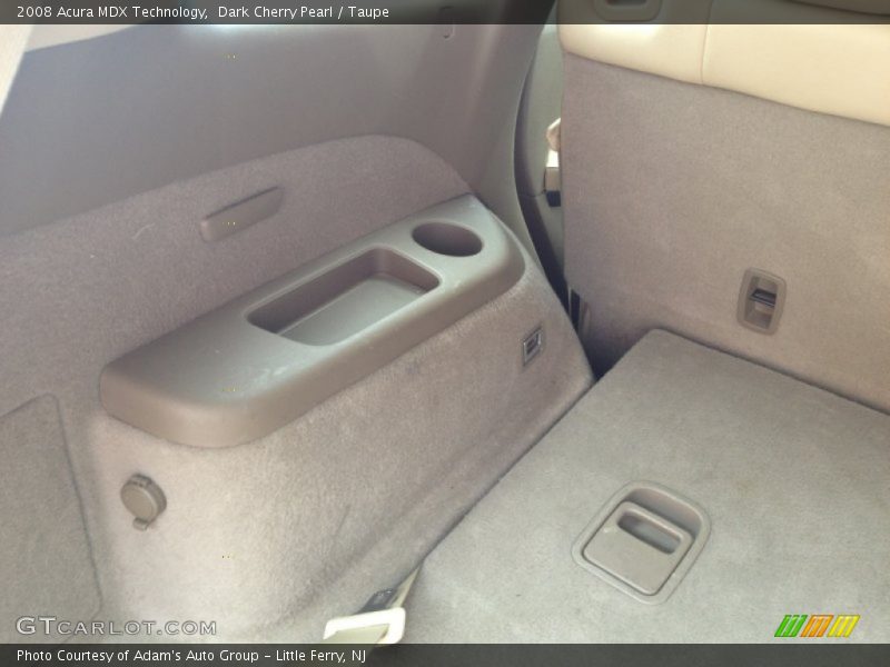 Dark Cherry Pearl / Taupe 2008 Acura MDX Technology