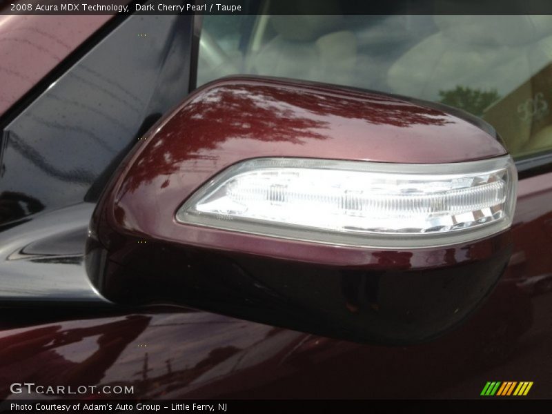 Dark Cherry Pearl / Taupe 2008 Acura MDX Technology