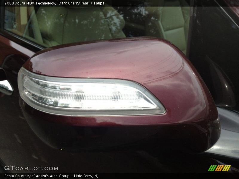 Dark Cherry Pearl / Taupe 2008 Acura MDX Technology