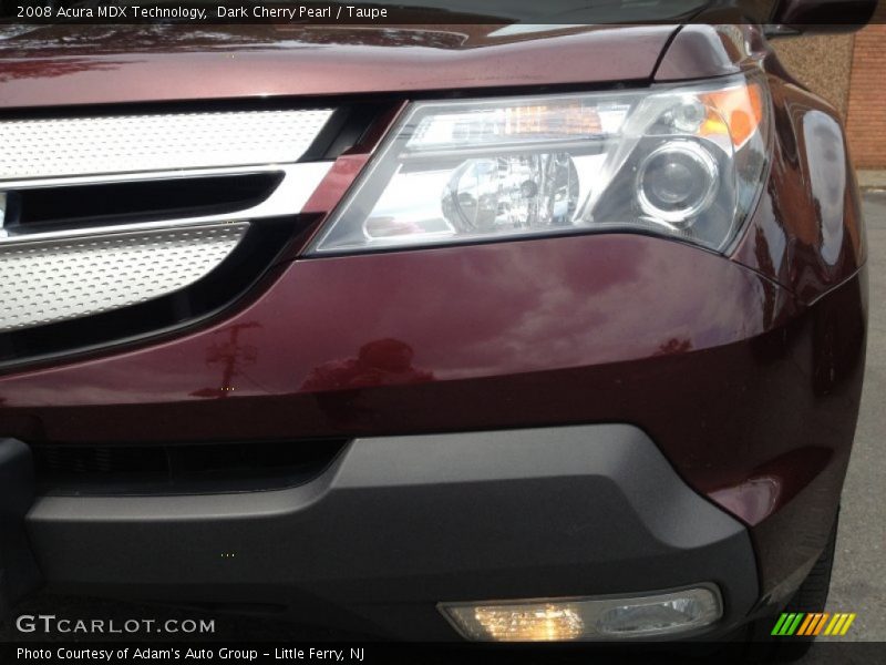 Dark Cherry Pearl / Taupe 2008 Acura MDX Technology