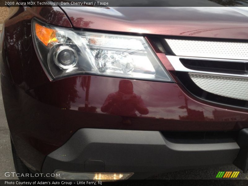 Dark Cherry Pearl / Taupe 2008 Acura MDX Technology