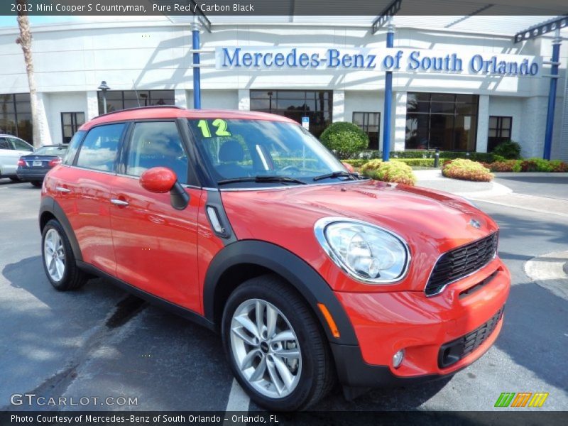 Pure Red / Carbon Black 2012 Mini Cooper S Countryman