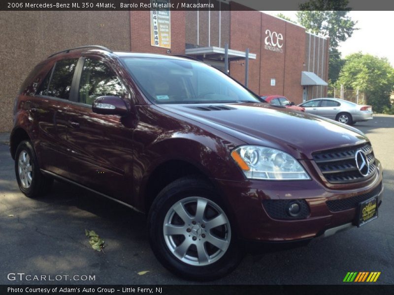 Barolo Red Metallic / Macadamia 2006 Mercedes-Benz ML 350 4Matic