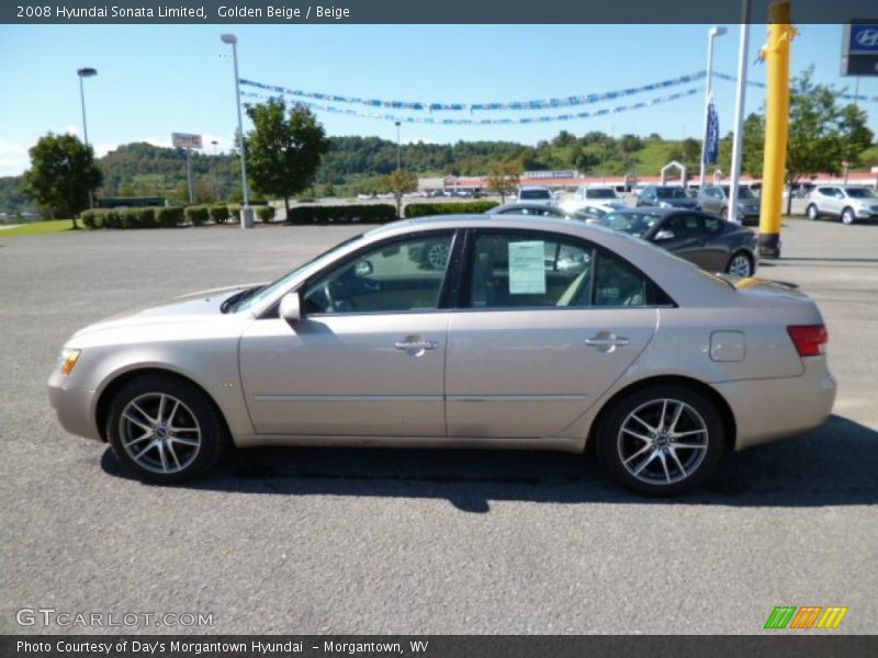 Golden Beige / Beige 2008 Hyundai Sonata Limited