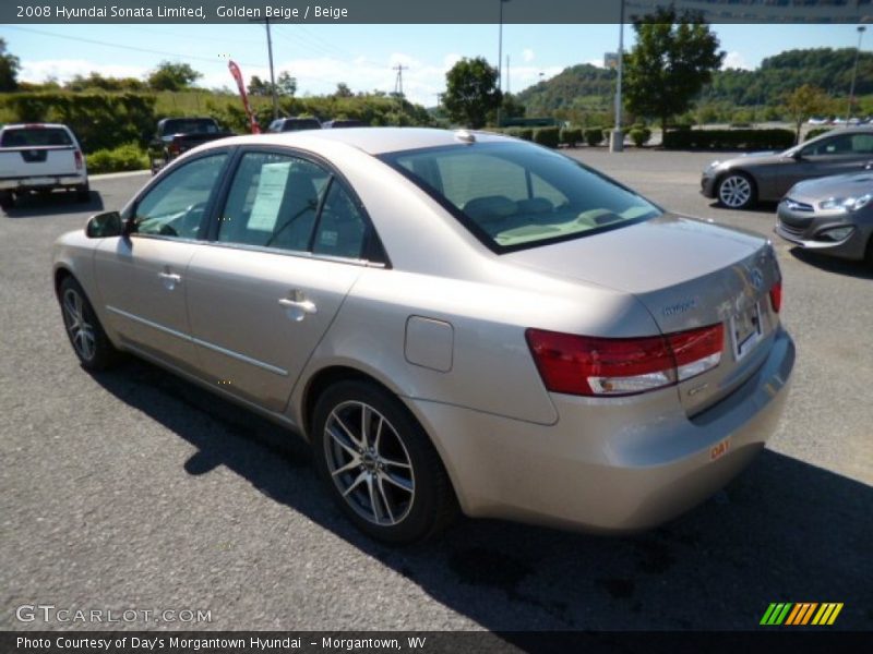 Golden Beige / Beige 2008 Hyundai Sonata Limited