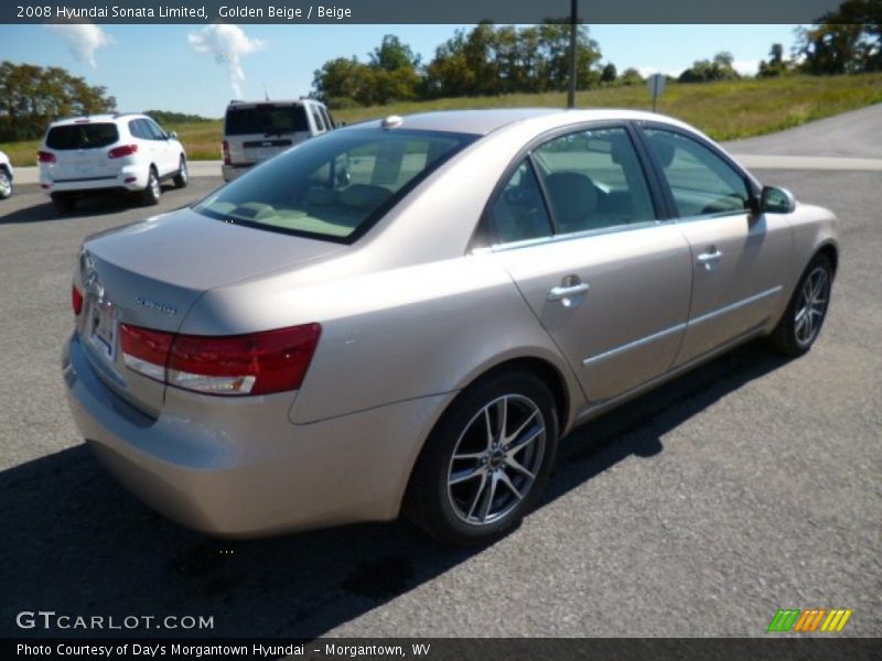 Golden Beige / Beige 2008 Hyundai Sonata Limited