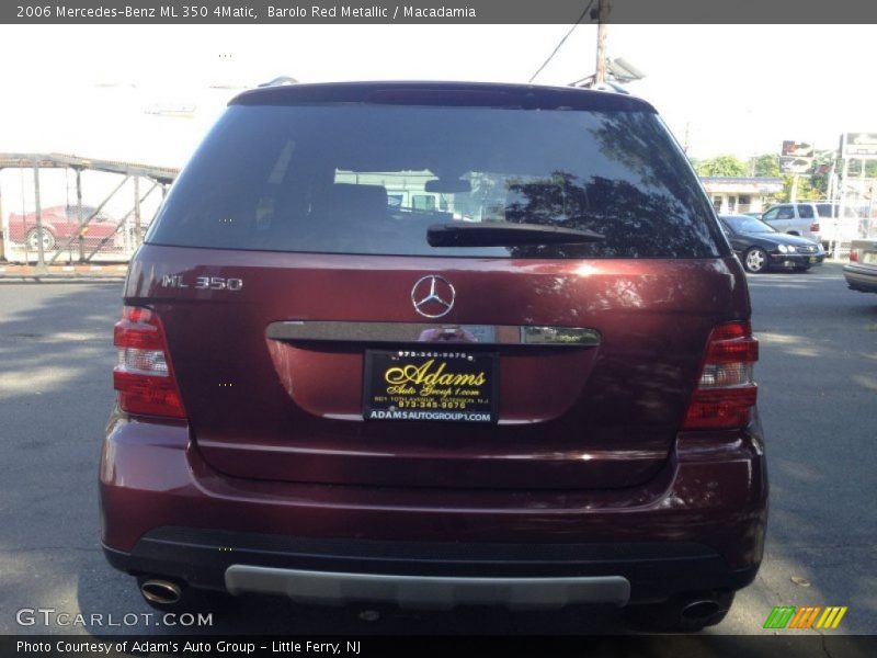 Barolo Red Metallic / Macadamia 2006 Mercedes-Benz ML 350 4Matic