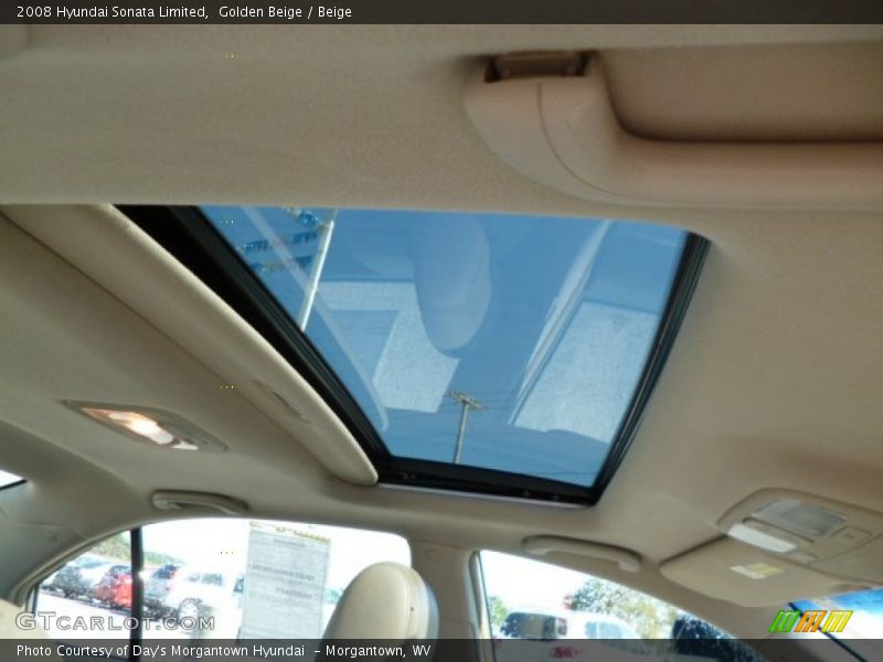 Golden Beige / Beige 2008 Hyundai Sonata Limited