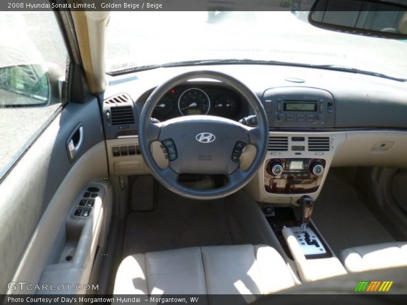 Golden Beige / Beige 2008 Hyundai Sonata Limited