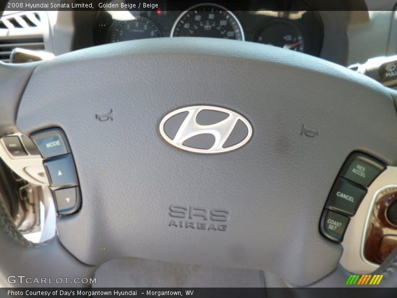 Golden Beige / Beige 2008 Hyundai Sonata Limited