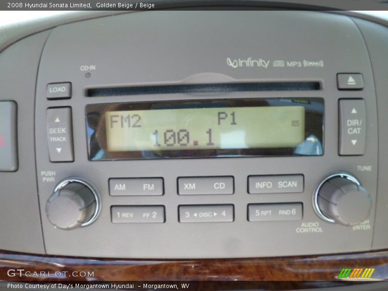 Golden Beige / Beige 2008 Hyundai Sonata Limited