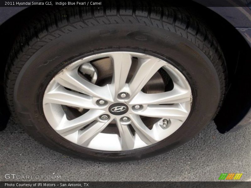 Indigo Blue Pearl / Camel 2011 Hyundai Sonata GLS