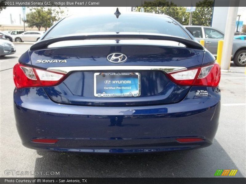 Indigo Blue Pearl / Camel 2011 Hyundai Sonata GLS