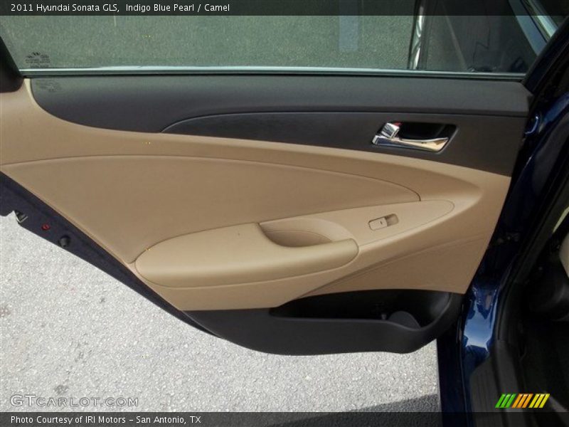 Indigo Blue Pearl / Camel 2011 Hyundai Sonata GLS