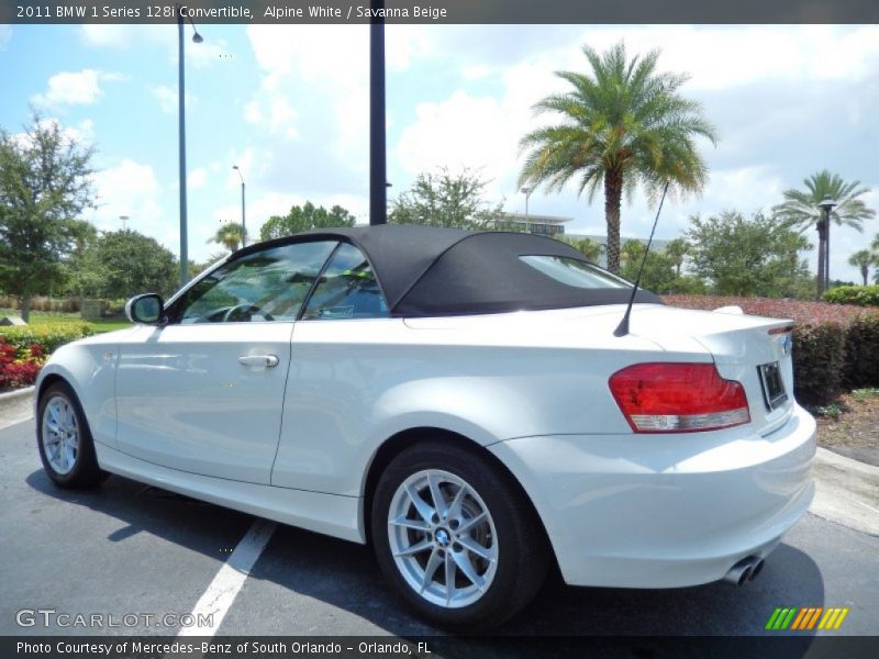 Alpine White / Savanna Beige 2011 BMW 1 Series 128i Convertible