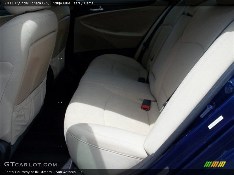 Indigo Blue Pearl / Camel 2011 Hyundai Sonata GLS