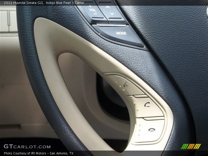 Indigo Blue Pearl / Camel 2011 Hyundai Sonata GLS
