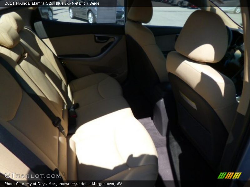 Blue Sky Metallic / Beige 2011 Hyundai Elantra GLS