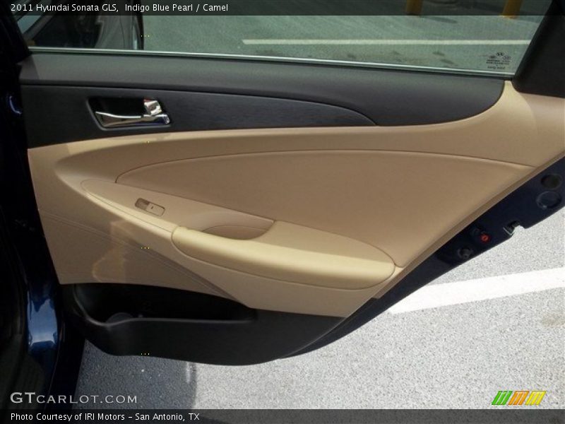Indigo Blue Pearl / Camel 2011 Hyundai Sonata GLS