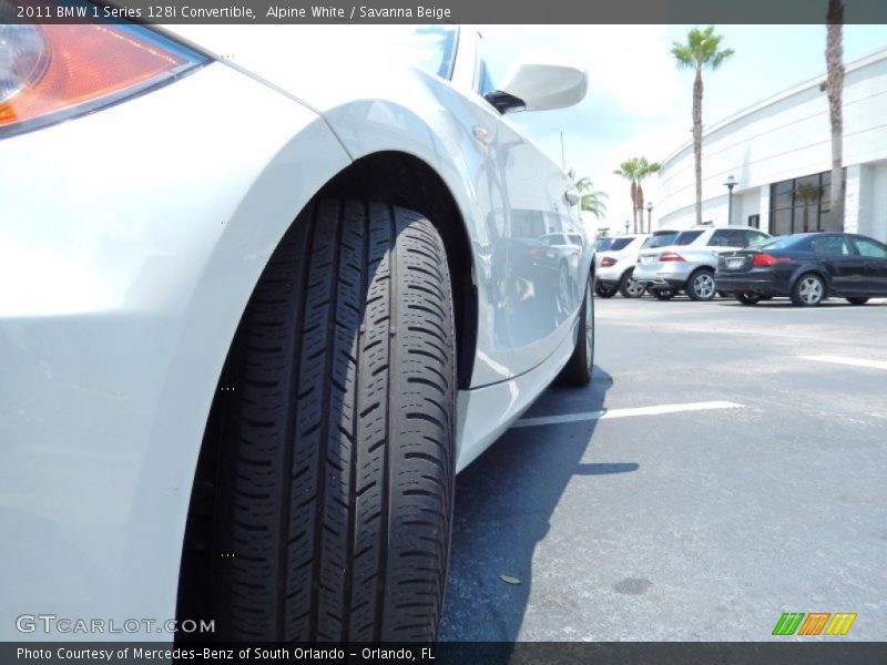 Alpine White / Savanna Beige 2011 BMW 1 Series 128i Convertible