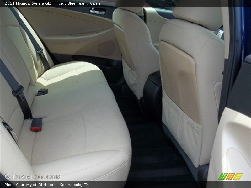 Indigo Blue Pearl / Camel 2011 Hyundai Sonata GLS