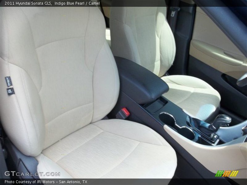 Indigo Blue Pearl / Camel 2011 Hyundai Sonata GLS
